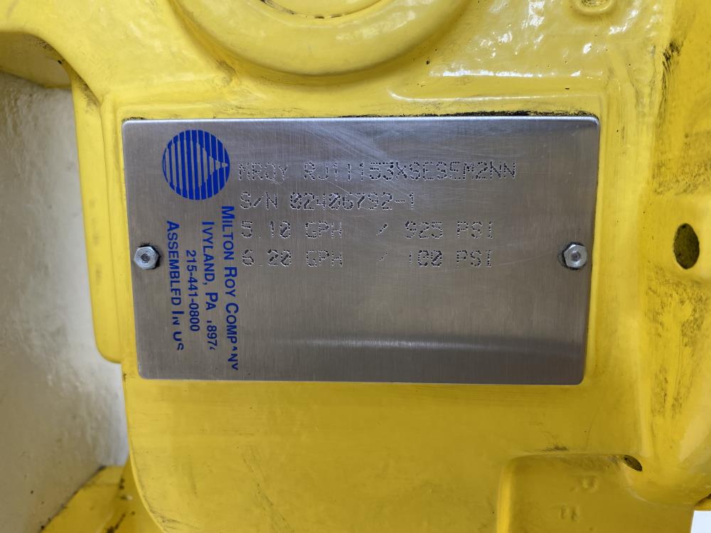 Milton Roy 5.10 GPH Metering Pump RJ11153XSESEM2NN